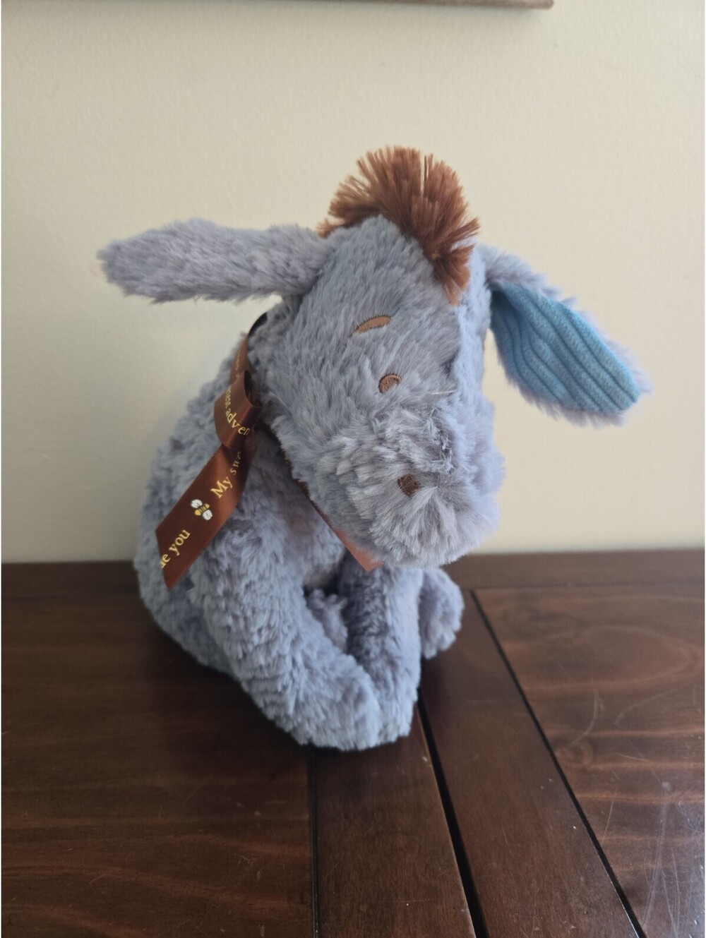 Eeyore Plush 10” Disney Baby Classic Winnie the Pooh Stuffed Animal Bow